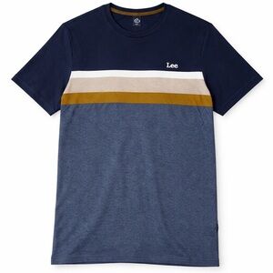 Lee Colorblock Short Sleeve T-Shirt | Blue | Men’s